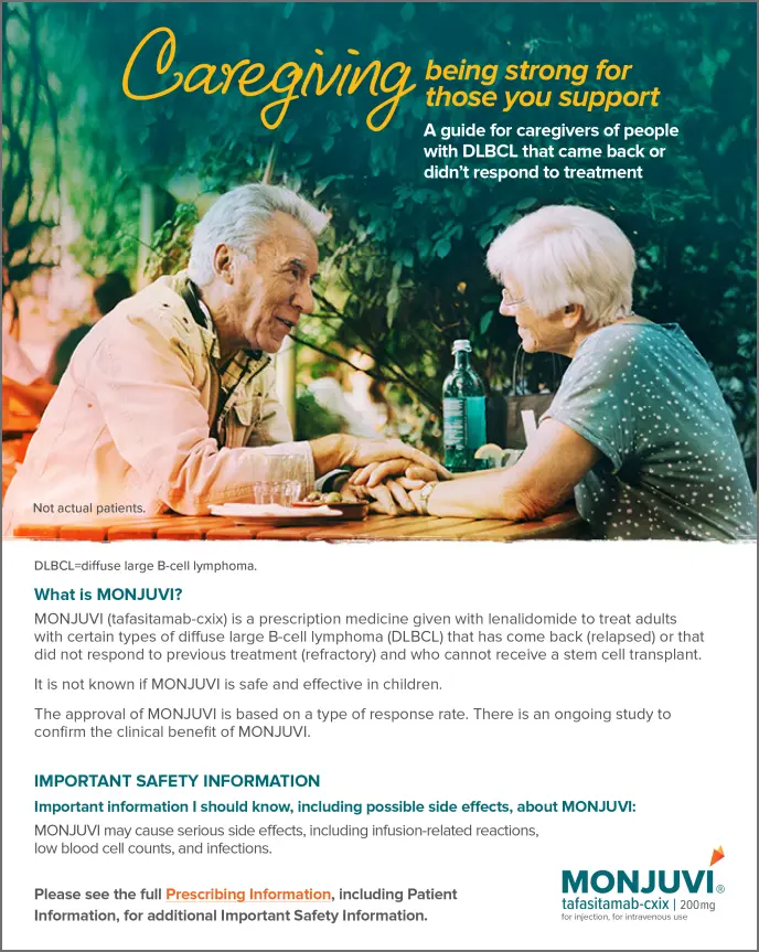 Download MONJUVI caregiver brochure